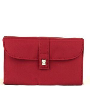 Lancome Red Clutch Purse Shiny Red Lining